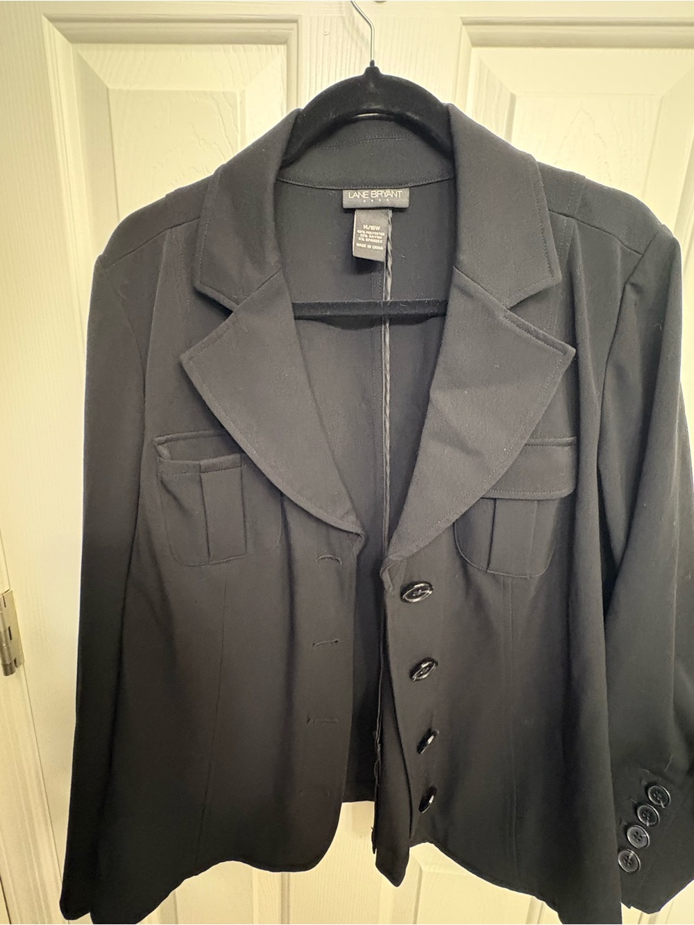 Sz 14/16 - Lane Bryant Black Blazer Jacket
